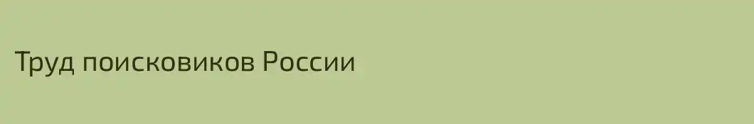 Труд поисковиков России